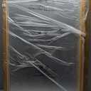 36"x24" Wood Bathroom Mirror - Handcrafted Modern Farmhouse Bathroom Mirror with Tempered Glass&Natural Wood Frame, Decorative Vanity Mirror for Bedroom, Living Room, Spa & Home (Anti-Fog Design) (Rounded Wood-usa-sourced Wood Natural Finish)