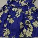 COCOPEAR Women's Elegant Crossover One Piece Swimdress Floral Skirted Swimsuit (X-Large)