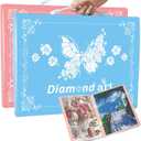 2 Pack A3 Storage Book for Diamond Painting, Handheld Diamond Art Portfolio Folder with 30 Pocket, Diamond Art Storage Book for 12x16 Diamond Painting Photo Picture