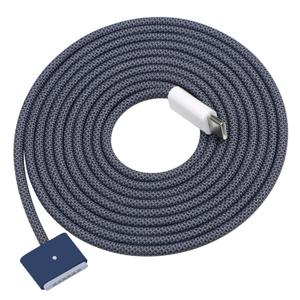 DERLULU USBC Magnetic Charging Cable (6.6 ft/2 m), Compatible with MacBook Air (15''/13'' M4 2025, M3 2024, 15'' M2 2023, 13" M2 2022), MacBook Pro (16"/14" 2024/2023/2021), Midnight Blue