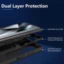 4 x for Samsung Galaxy S24 Ultra Case, Heavy Duty Shockproof Protective Phone Case with Dual Layer Protection (Black)