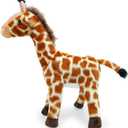 Giraffe Stuffed Grassland Toy Jungle Animals 10.6 INCH,Plushies Stuffed Animals for Girls Plush Sika Deer Toys Little Stuffed Animal, Cute Stuffed Animal Plush Toy for Boy Girls