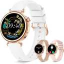 Small Smart Watch for Women with Bluetooth Call, 1.27" Fitness Watch Step Counter Heart Rate Sleep Monitor 100+ Sports Modes Fitness Tracker, DIY Dial Stylish Ladies Watch, Smartwatch Android iOS 41mm