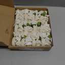Set of 24 White Rose Napkin Rings - Handicraft Napkin Holder Table Decor for Wedding, Thanksgiving, Banquet, Christmas, Birthday Party
