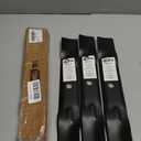 QWD GY20852 Mower Blades 3 Pack for John Deere 48 Inch Deck, 7 Point Star High Lift Blades Replacement for AM137757 AM141035 GX21784 GX21785, Fits D140 D150 D160 LA130 LA140 LA145 E140
