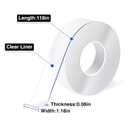 3 x Double Sided Tape Heavy Duty, Nano Double Sided Adhesive Tape, Multipurpose Clear Mounting Tape for Walls, Office Decor, Picture Hanging, and Posters, Hanging Adhesive Strips (9.85FT)