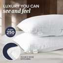 Beckham Hotel Collection Bed Pillows Standard/Queen Size Set of 2 - Original Soft Down Alternative Pillow for Sleeping - Soft Support for Back, Stomach or Side Sleepers