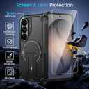 Caka for Samsung Galaxy S26 Case [Compatible with MagSafe] [Invisible Kickstand] [HD Screen Protector], Protective Magnetic Phone Cover for Samsung S26 5G 6.3 2026 - Black