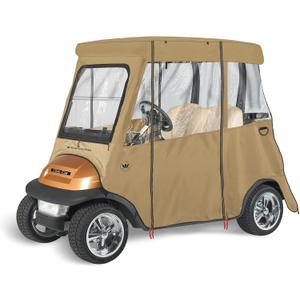 Golf Cart Cover by Greenline Eevelle | Durable 4 Passenger Golf Cart Covers and 2 Passenger Golf Cart Enclosure | Comes with Hinged Door, Perfect Fit for Club Car, Yamaha, EZGO, and All Models
