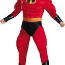 Disguise Unisex - Adult Deluxe Muscle Mr Incredible Costume Size XXL