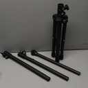 Projector Stand Tripod Adjustable, Laptop Height from 23.5 to 63.5 inches with Gooseneck Phone Holder, Floor for Office, Home, Stage, Studio, DJ Racks Holder Mount, 23.5inch-63.5inch (Black)