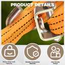 LEIFIDE 10 Pcs 2" Swivel J Tow Hooks, Ratchet Straps Finger J-Hooks Idler Fitting with 2" Slot for Car Hauler Straps Tie Down Cargo in Trucks, Trailers