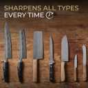 4 Angles High Carbon Stainless Steel Rolling Knife Sharpener with 400, 1000 & 3000 Replacement Discs - Blunt Knife Sharpening Kit with 12, 15, 20, and 25 Sharpening for Kitchen & Chef's Knives