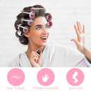 2 x Ouliget 2 in 1 Bangs Hair Rollers with Clip Hair Styling Clips Set,4 Pcs Volumizing Hair Clips Root Lifting Clips,4 Pcs Metal Duck Billed Hair Clips for Styling Sectioning