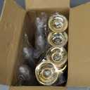 bUCLA 100 Pack Gold Plastic Champagne Flutes - 5OZ Plastic Champagne Glasses With Gold Rim - Premium Quality Gold Disposable Cups-Ideal for Thanksgiving Party, Weddings