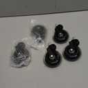 RidRed Office Chair Wheels - Replacement Rubber Wheels - Universal Fit 3 Inch Casters, Heavy-Duty Chair Casters, Noise Free, Fits 98% Chair, for All Floor (5) (Transparent)