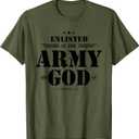 Christian Gifts Religious Bible Verse Scriptures God's Army T-Shirt Small