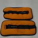 Fitvids Fully Adjustable Ankle Wrist Arm Leg Weights, Orange, 10 LBS Each (20-LB Pair)