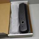 Black Valve Covers Short Style Finned Compatible with Small Block Chevy Retro Vortec 5.0 5.7 350