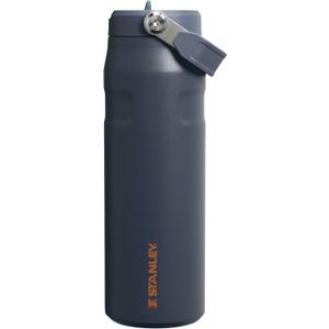 Stanley IceFlow Flip Straw 2.0 Water Bottle 24 oz | Built-In Straw with Larger Opening | Lightweight and Leak Resistant | Insulated Stainless Steel | BPA-Free | Twilight
