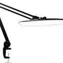 Neatfi XL LED Desk Lamp with Clamp, 2200 Lumens, 24W, 20-Inch Wide Head, Dimmable 4 Brightness Levels, Task Light for Home Office, Crafts, Workbench (Non-CCT, Black)
