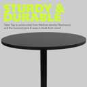 Pearington Santina 2 Pack Round Bar and Pub Table, Black