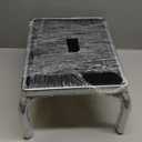 Vaunn Medical Foot Step Stool 350lbs Heavy-Duty Welded Steel Legs, Fully Welded Single Construction Frame, Anti-Skid Rubber Platform (Chrome Without Handle)