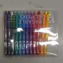 Vanstek 15 Colors Retractable Erasable Gel Pens Clicker, Fine Point(0.7), Make Mistakes Disappear, Premium Comfort Grip for Drawing Writing Planner and School Supplies (Multicolor)