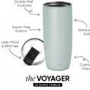 Simple Modern Travel Coffee Mug Tumbler with Flip Lid | Reusable Insulated Stainless Steel Cold Brew Iced Coffee Cup Thermos | Gifts for Women Men Him Her | Voyager Collection | 20oz | Sea Glass Sage