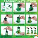 Leitee 100 Set St. Patrick's Day Leprechaun Trap Kit, DIY Catch A Leprechaun Trap Craft Kit St. Patrick's Lucky Party Supplies for St. Partrick Day Home Party Decor Preschool Projects
