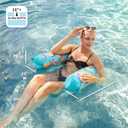 Big Joe Noodle Sling 2 Pack No Inflation Needed Pool Seat with Armrests, Banana Pop Double Sided Mesh, 3 Feet