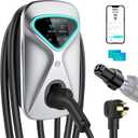 Level 2 EV Charger 48 Amp, 11.5KW 240V Electric Car Charger, NEMA 14-50 Plug, J1772 25' Cable, RFID Card, Smart App (WiFi), Smart Electric Vehicle Charging Stations with UL, ETL Certified EVSE