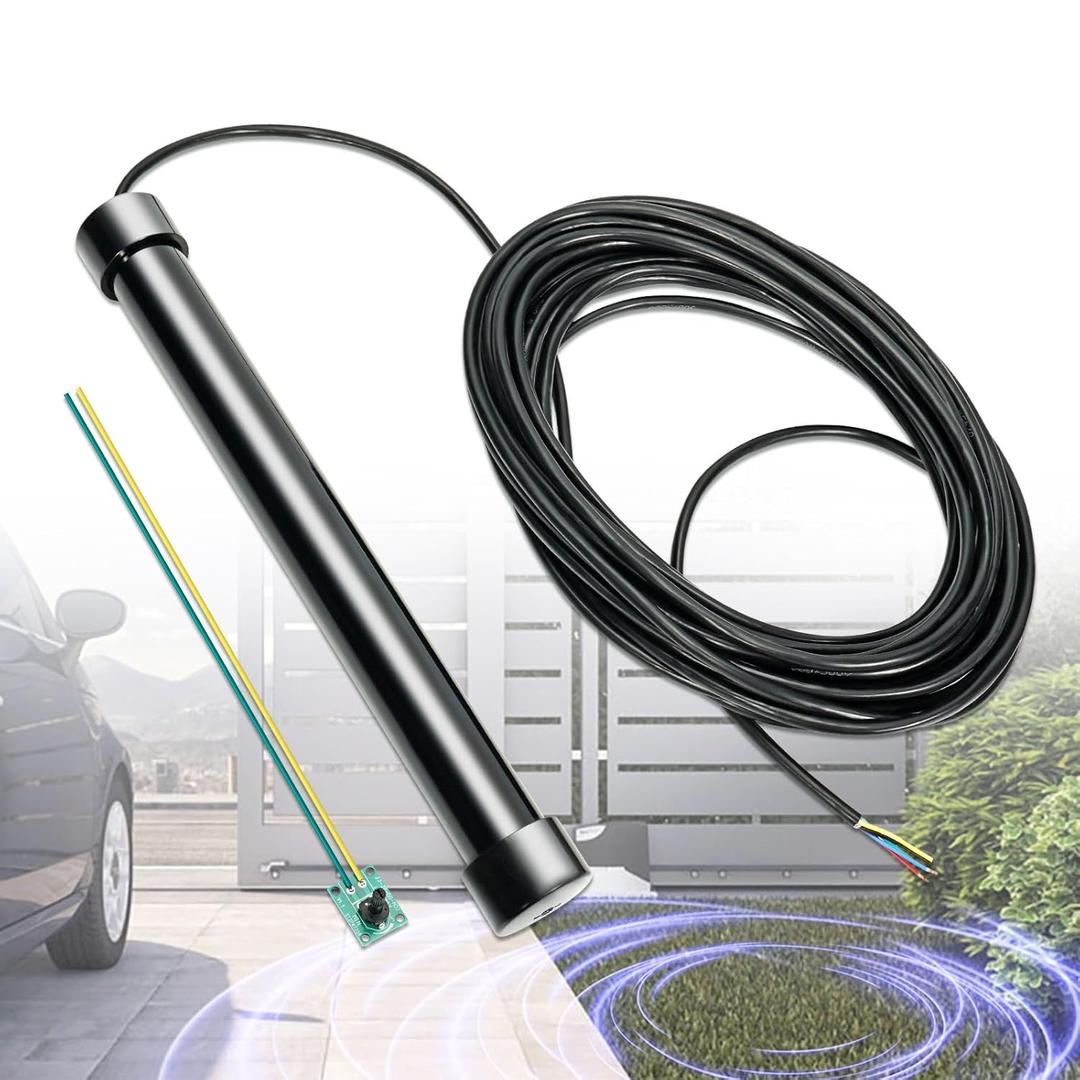 Driveway Gate Vehicle Exit Wand Sensor with 50 ft Cable, Automatic Gate Opener Car Detector Compatible with Mighty Mule, Ghost Controls, liftMaster Vehicle Door Opening Systems