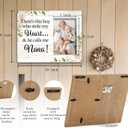 SRADMO Nana Picture Frame, Nana Frame, Pregnancy Announcements,Pregnancy Announcement For Grandparents,Grandma And Me Picture Frame,This Boy Calls Me Nana 10x8 Inch Wooden Tabletop Photo Frame (White)