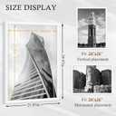 20x28 Picture Frame 2 Pack, White 20x28 Poster Frame for Puzzle and Art Prints, 20 x 28 Picture frame Horizontal or Vertical Wall Mounting