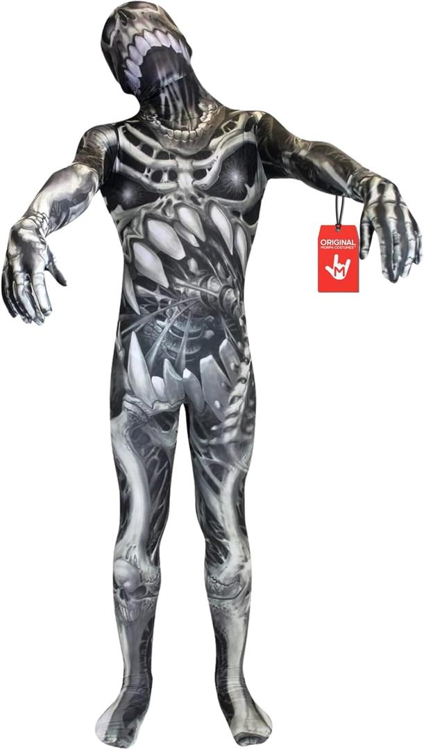 Morphsuits Skull and Bones Monster Costume, Scary Costumes for Kids, Boys Halloween Costume, Halloween Costumes for Kids (Large)
