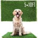 1.38" Artificial Grass Turf 5 x 10 FT, Dog Grass Pads Indoor Outdoor Garden Lawn Landscape Patio Turf Mat Thick Fake Faux Grass Rug Dog Pets Mat for Puppy Potty Training