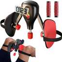 Husyop Thigh Trainer 0-77 lbs Adjustable Resistance, Pelvic Floor Exercise Devices with Fixed Leg Straps and Replaceable Handle, Kegel Exerciser Pelvic Floor Muscle Inner Thigh Exerciser for Women Men