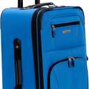 Rockland Pasadena Expandable Spinner Carry-on 19", Blue