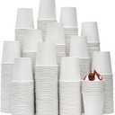 500 Pcs 6 oz Disposable Paper Coffee Cups, Hot/Cold Beverage Drinking Cup for Coffee, Tea, Juice, Espresso & Cortado