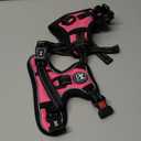 PoyPet No Pull Dog Harness, No Choke Front Lead Dog Reflective Harness, Adjustable Soft Padded Pet Vest with Easy Control Handle for Small to Large Dogs(Pink,XS)