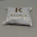 REORIA Women's Trendy Sexy Plunge Deep V Neck Long Sleeve Bodysuit Double Lined Going Out T Shirt Tops Black M