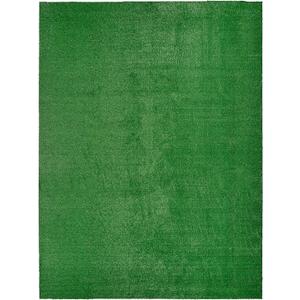 Garland Rug Artificial Grass 9 Ft. X 12 Ft. Large Indoor/Outdoor Area Rug Green -Lush Green, Durable, and Low-Maintenance for Patios, Lawns, and More