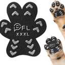 Anti Slip Dog Paw Protector Pads for Senior Dogs, Paw Pads for Dogs Traction, Disposable Self Adhesive Paw Grips for Old Dog on Slippery Hardwood Floor, Black 12 Sets (48pcs) XXXL(80+lbs)
