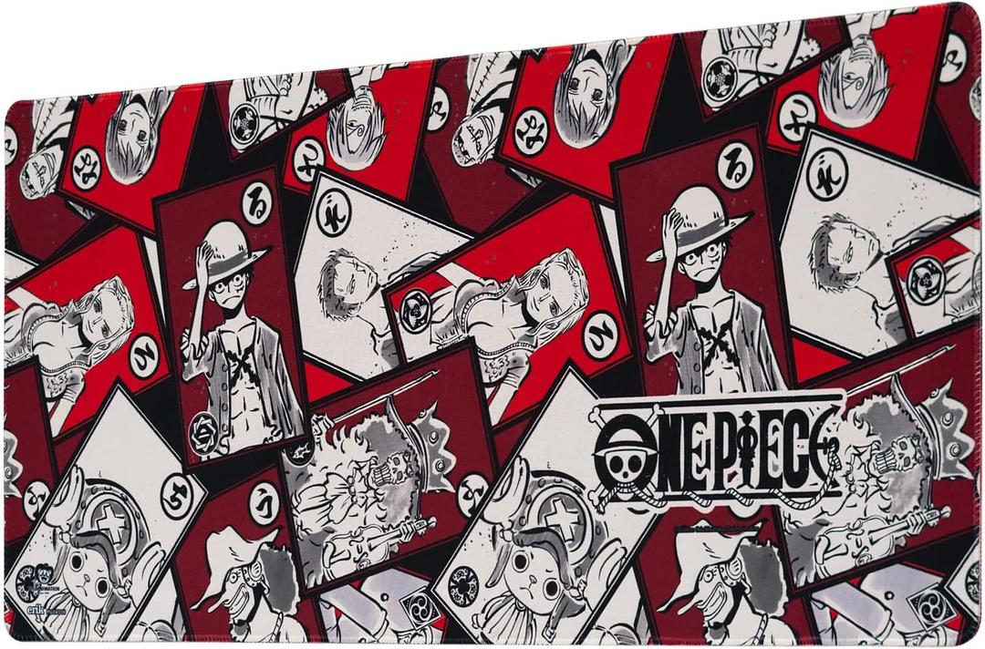 One Piece XXL Mouse Pad - MTG Playmat- 31.5" x 13.78" Non-Slip Rubber Base, Gaming Mouse Pad, Keyboard Mouse Mat - Manga Gifts