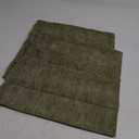 Foindtower Pack of 2 Soft Textured Chenille Throw Decorative Pillow Covers Square Accent Solid Cushion Cover Cozy Neutral Farmhouse Pillow Case for Couch Sofa Bedroom Living Room 20x20 Inch,Dark Green (Chive)