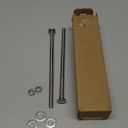 VGBUY 3/8-16 x 8 Carriage Bolts Screws 2 Sets, 304 Stainless Steel 18-8, Round Head Square Neck, Carriage Bolts and Nuts Kit, with Flat Washers