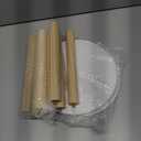 Wooden Step Stool for Kids, Children's Stool Matched Sensory Table, Children Sitting Stool with Assembled Four-Legged, Multi-Purpose Kids Chairs for Bathroom Kitchen Bedroom, Natural Anti-Slip, 2 Pack