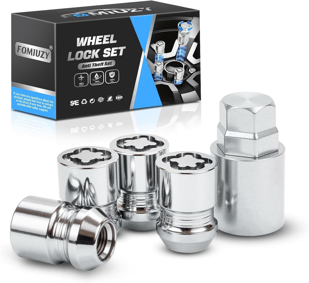 Wheel Lock Lug Nut Set M12 x 1.25 Anti Theft Fit Nissan Altima 350Z Frontier Pathfinder Murano Rogue Versa Subaru Crosstrek Forester Impreza Legacy Outback Infiniti Suzuki &More Replace 24154