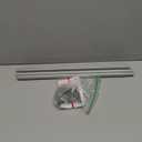 Silver Curtain Rods for Windows 28 to 60 inch, 5/8 inch Adjustable Wrap Around Blackout Curtain Rods for Bedroom & Outdoor,Silver, 30-60''